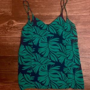Stitch Fix Skies are Blue Palm Print Tank